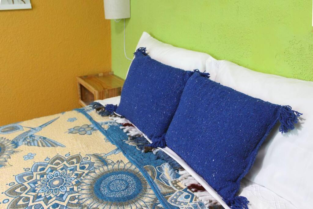 Vila Colorida Casa Azul En Texcoco Centro Wifi Cocina Texcoco de Mora Exteriér fotografie